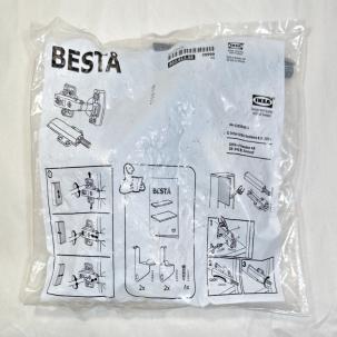 IKEA BESTÅ Soft Closing Push-open Cabinet Hinges - 802.612.58 - New in Plastic