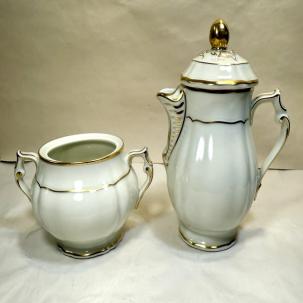 Bernardaud Limoges Louis XV Creamer and Sugar Bowl
