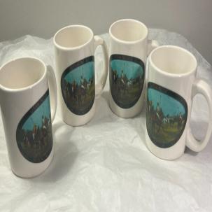 Ralph Lauren Polo Coffee / Tea Mugs - Set of Four - Pristine