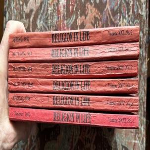 RELIGION IN LIFE  A Christian Quarterly  - 1952, 1953, 1954, 1955, 1962 Issues