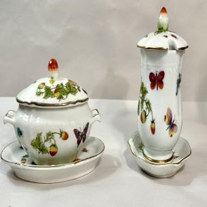 Vintage Ardalt Lenwile Honey Pot and Sugar Bowl - Made in Japan