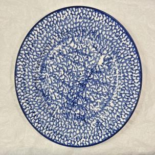 Montgomery Ward Newport Spongeware Dinner Plate 10 1/2" - Immaculate