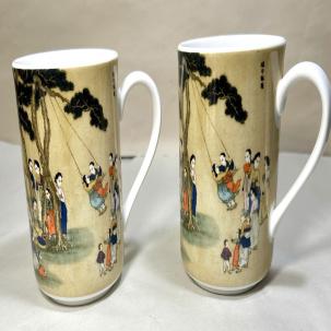 Hankook Set of 2 (Two) Hankook Tea Coffee Mug Cup - New, Unboxed, No Lids