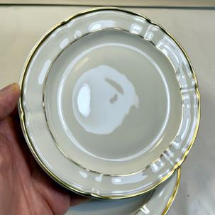 One Bernardaud Limoges 6-1/4" Side Plate - White w Gold Trim - New Old Stock