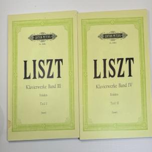 Liszt Klavierwerke - ETUDES - Band III / IV - Peters 3600c / 3600d - UNUSED