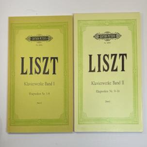 Liszt Klavierwerke - RHAPSODIES - Band I / II - Peters 3600a / 3600b - UNUSED
