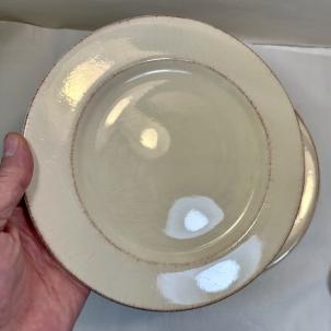 Pier 1 Salad Plates Toscana Ivory 8.75” Set of 5 Hand Painted Italy -  Unboxed