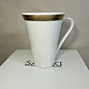 Set of Four Sasaki Beechwood Gold 5" Mugs - New in Box - 17029-31