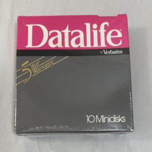 Verbatim DataLife - Minidisks, MD 550-01, Vintage Sealed Box - 10 Count