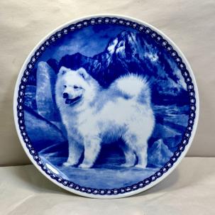Natalia Brampton Dog Plate No. 7261 - Samoyed - Lekven Designs Denmark