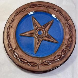 Montana Lifestyles Iron Star Dinner Plate - 10-7/8" - Unused, Immaculate