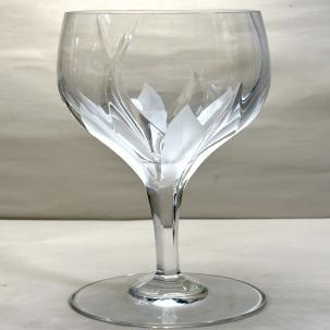 One (1) Mikasa Flame D'Amore Crystal 9" Goblet - Immaculate