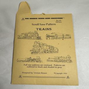 Scroll Saw Pattern Trains - Designed by Vernon Brown - Five Patterns