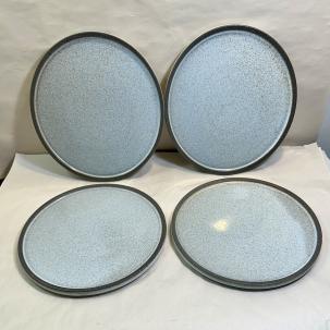 Set of 4 Stone +lain Vince Stoneware Rustic Salad Plates - 8.5" - New UNBOXED