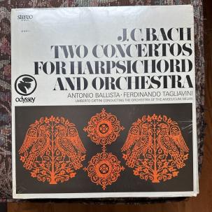 SEALED: J.C. Bach - Two Concertos for Harpsichord & Orchestra - 32 16 0112