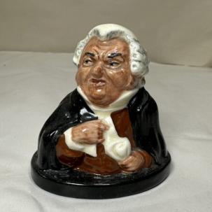 Vintage Royal Doulton Dickens Character Buzfuz Derivative Bust (1939)