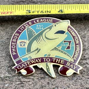 Phoebus Little League, Hampton Virginia - District 7 - Vintage Pin