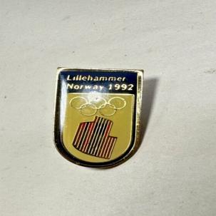 Vtg 1992 Lillehammer Norway 94 Olympic Committee Pin