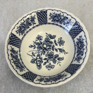 Myott Staffor Melody Ironstone England 1982 Blue 6 1/4" Cereal Bowl