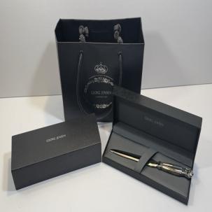 Georg Jensen Denmark Sterling Silver 925 Acorn Letter Opener, Box, and Bag