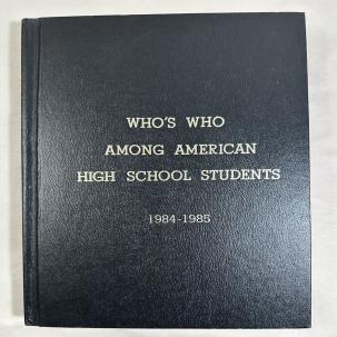 Who’s Who Among American High School Students 1984-1985